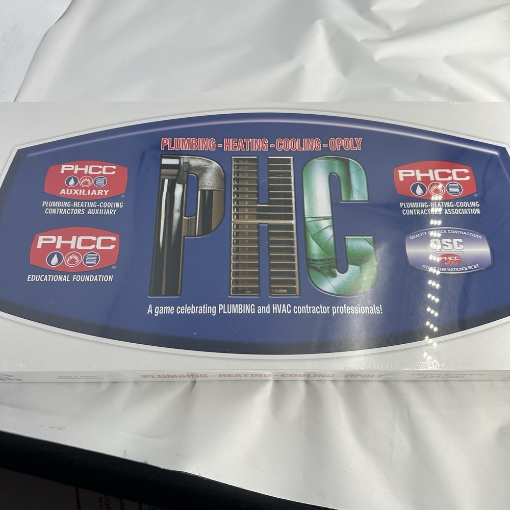 Plumbing Heating Cooling Opoly Board Game Celebrate The Trades New and Sealed